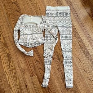 Skims fairisle pajama set, super cute and comfy, size small, excellent cond. $45